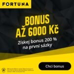 6 000 Kč Bonus bei Fortuna