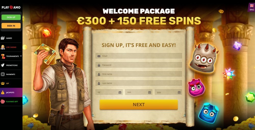 Playamo casino web