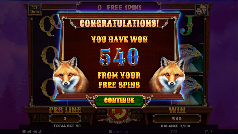 Dark Wolf ukázka automatu