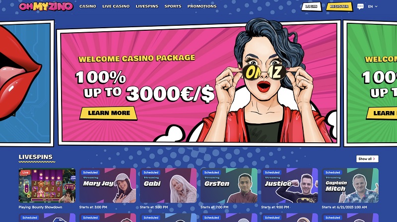 Online casino OhMyZino