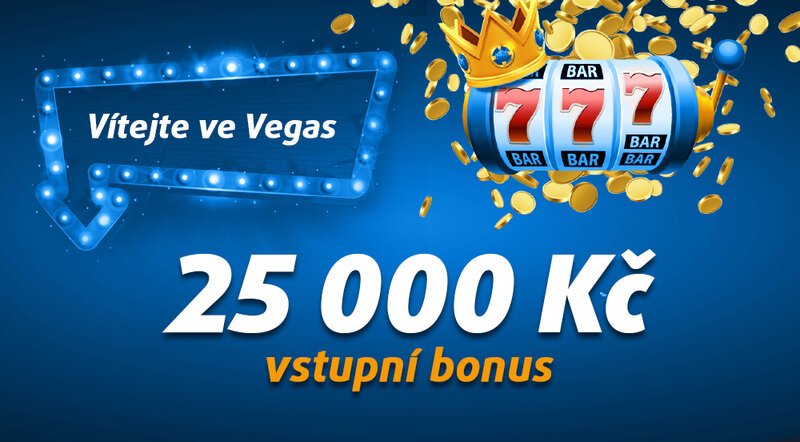 Tipsport Vegas bonus 25 000 Kč