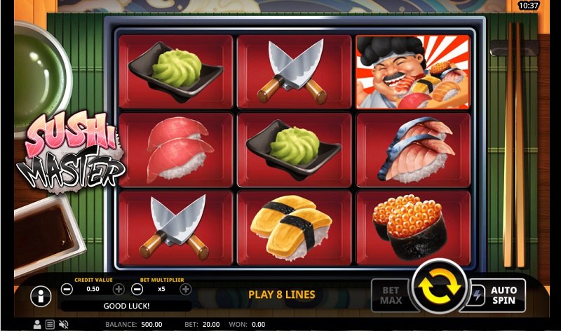 In der Einfachheit liegt die Schönheit des Slots Sushi Master