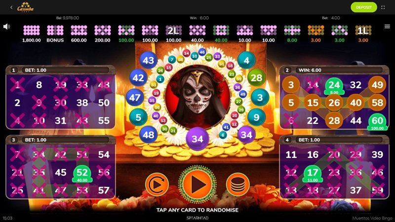 Juego de Bingo en línea
