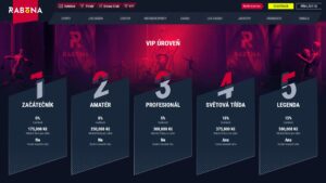 Náhled webových stránek online casina Rabona