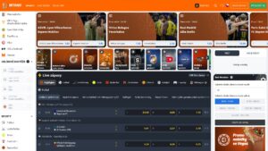 Náhled webových stránek sázkové kanceláře Betano