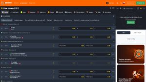 Náhled webových stránek sázkové kanceláře Betano