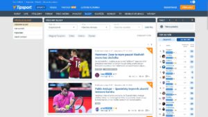 Náhled webových stránek sázkové kanceláře Tipsport