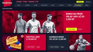 Náhled webu sázkové kanceláře Rabona