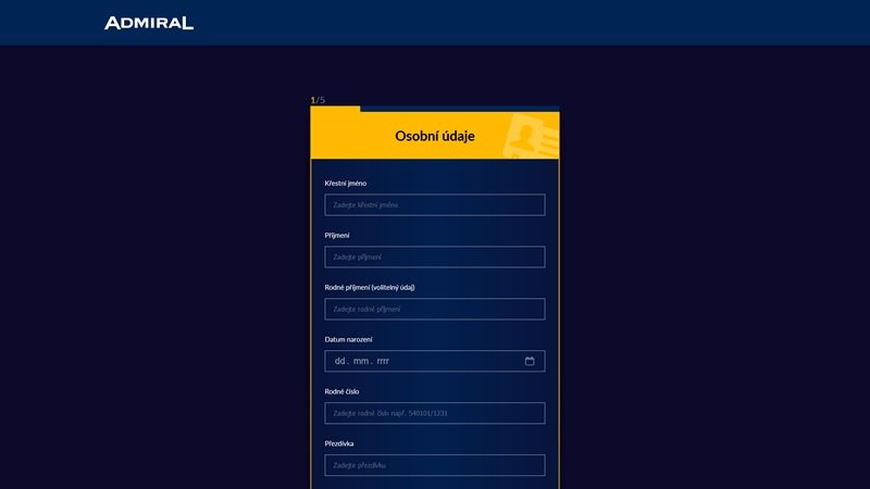 Admiral casino registrace