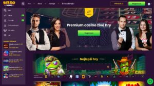 Bizzo casino náhled webu