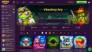 Bizzo casino náhled webu