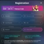 BuranCasino registrační formulář