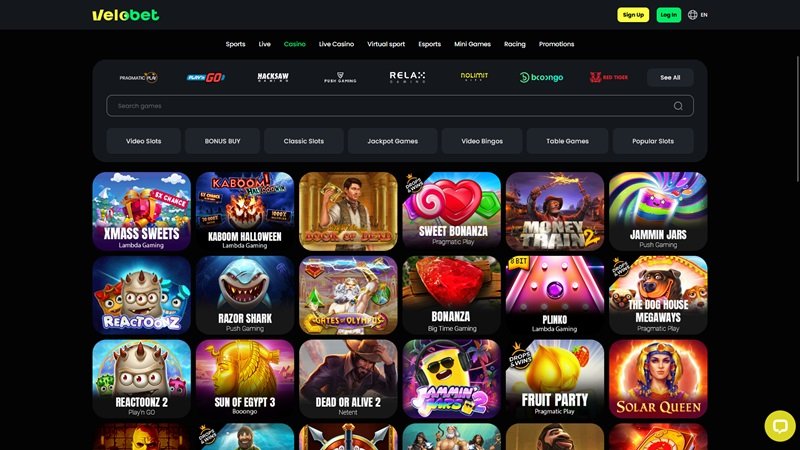 Velobet casino slot machines (slots)