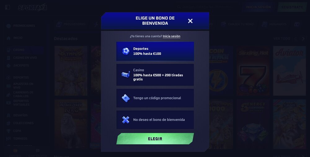 Sportaza registro