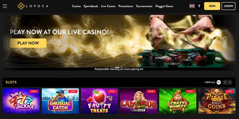 Lopoca online casino website