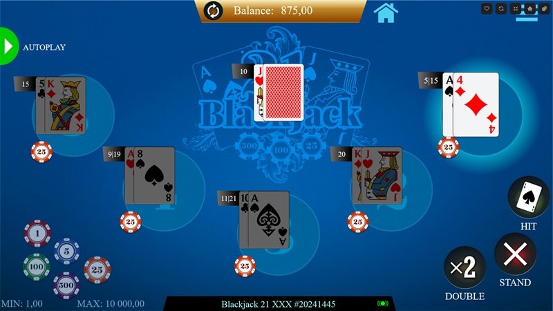 Blackjack v casinu Fairpsin