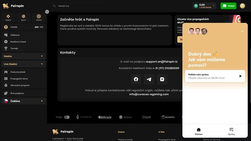 Fairspin kontakt