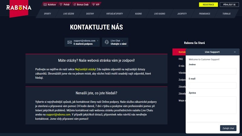 Rabona kontakt