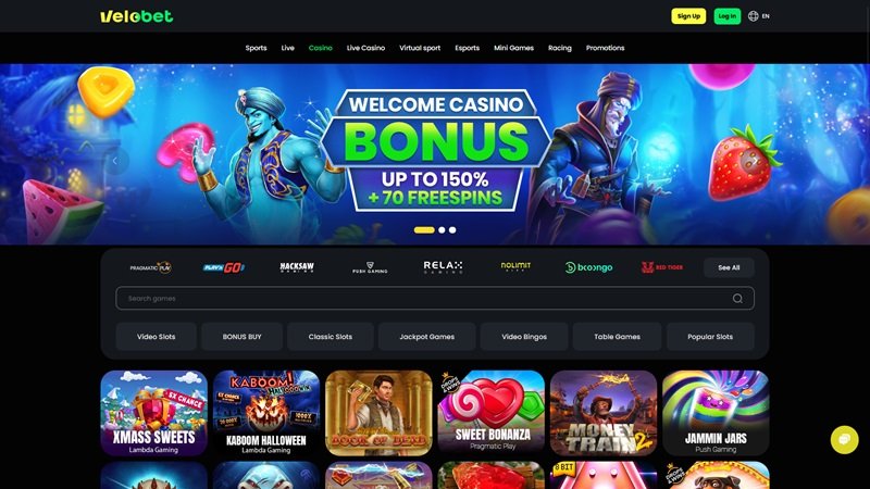Velobet free spiny