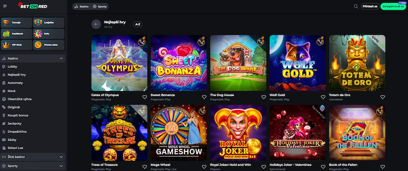 Best games in BetOnRed online casino