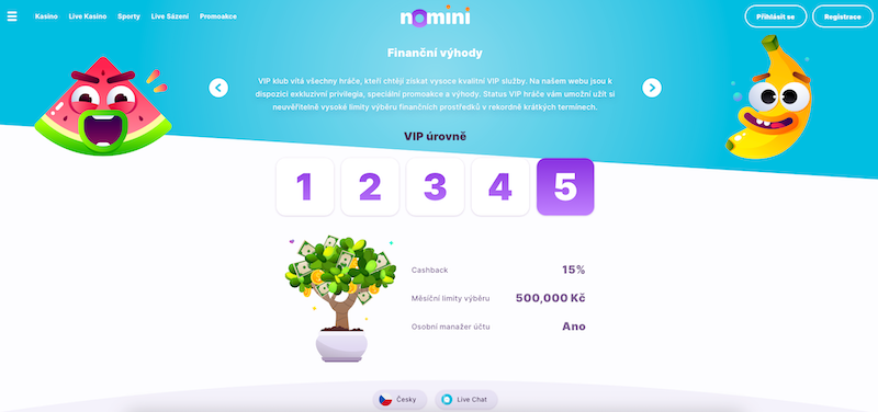 Platforma Nomini disponuje VIP programem 