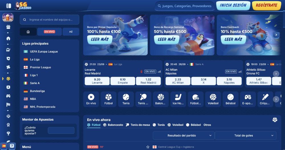 SGcasino casa de apuestas