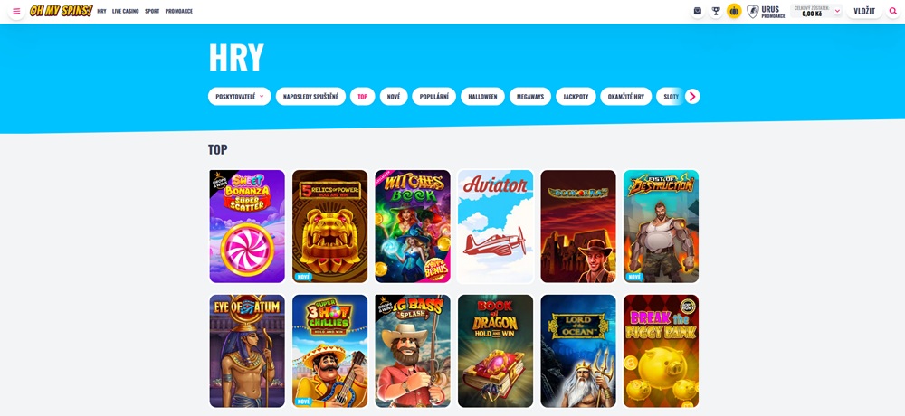 Oh My Spins Top Spielautomaten