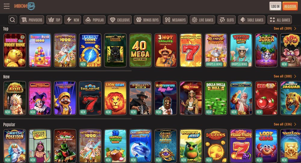 Neon54 slots