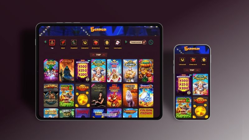 5Gringos mobile website version