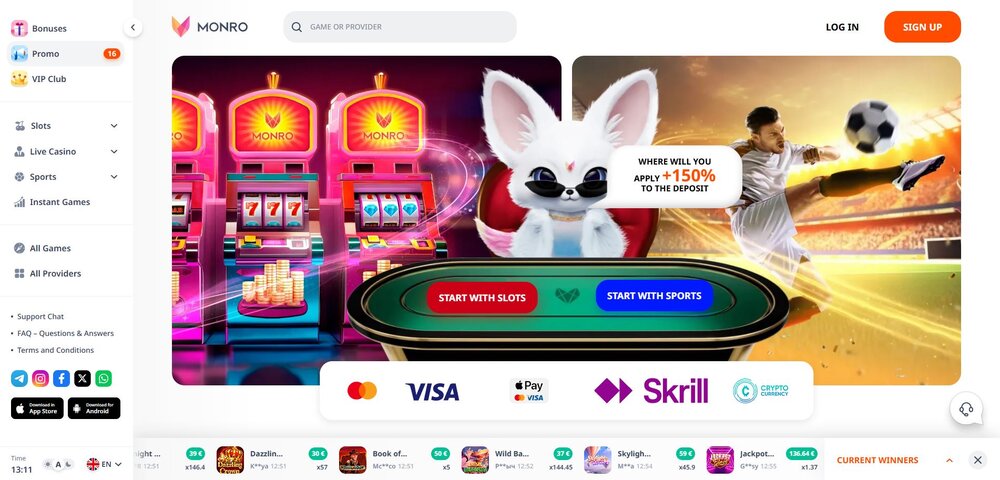 online casino monro casino