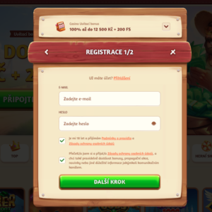 BillyBets registrace
