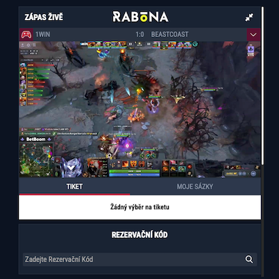 Rabona sázení na esport