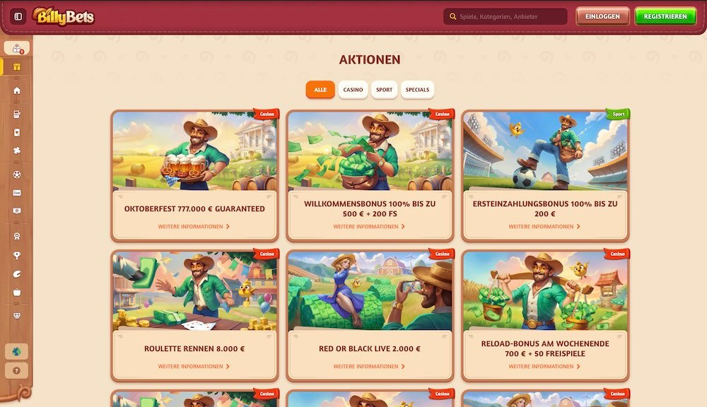 BillyBets Boni