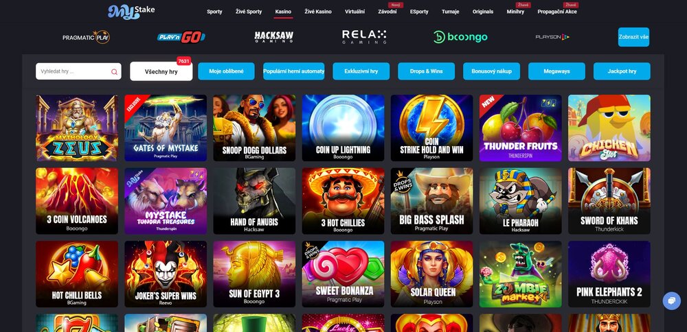 MyStake Spielautomaten