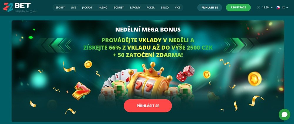 22BET free spiny
