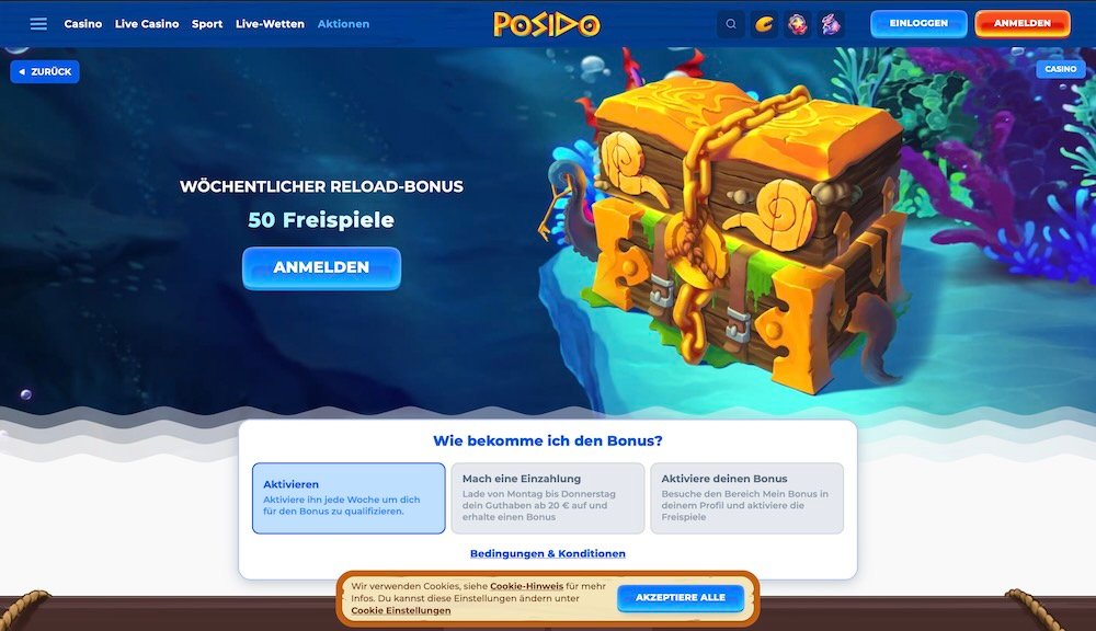 Posido Freispiele