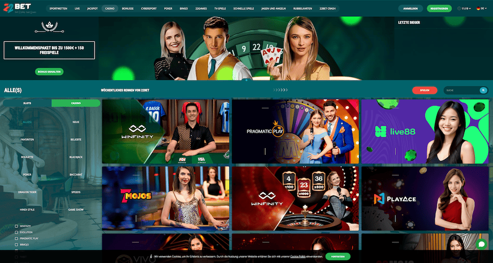 84680 22BET Casino DE