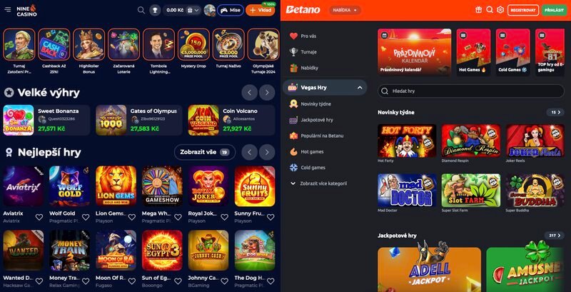 Důvody, proč je NineCasino lepší než casino Betano