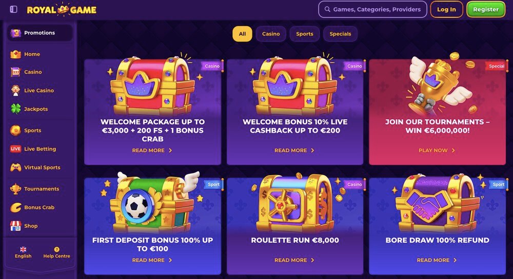 Royal Game bonuses