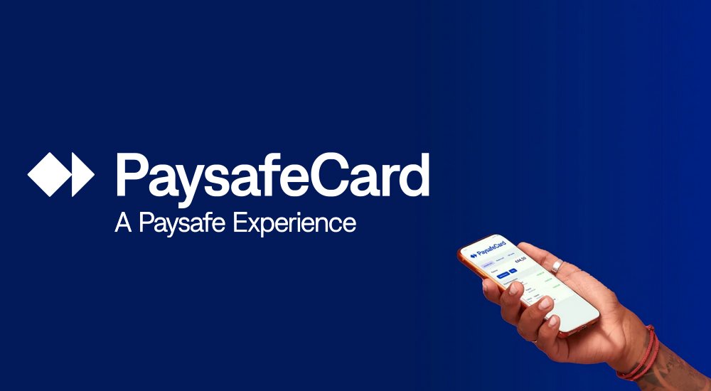 Úvodní obrázek s logem PaysafeCard k tématice dobití prostřednictvím SMS