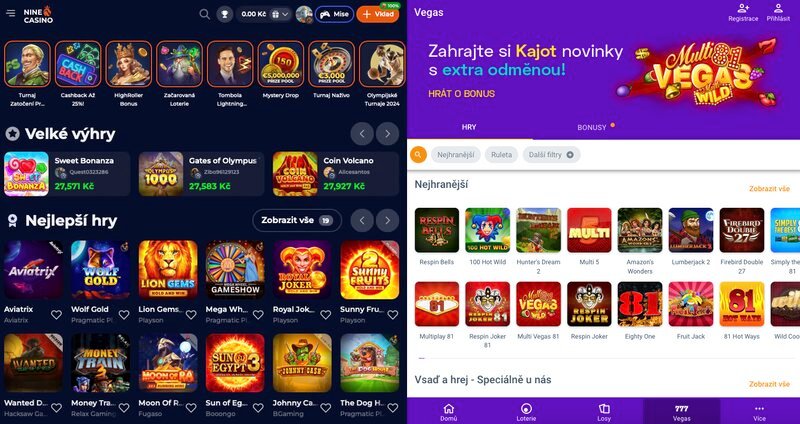 Důvody, proč je NineCasino lepší než casino Korunka