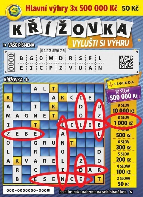 Setřený los Křížovka