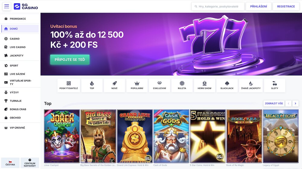 Nová online casina – SGcasino
