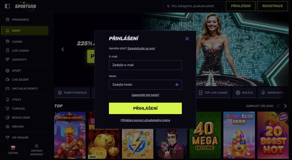 Sportuna login