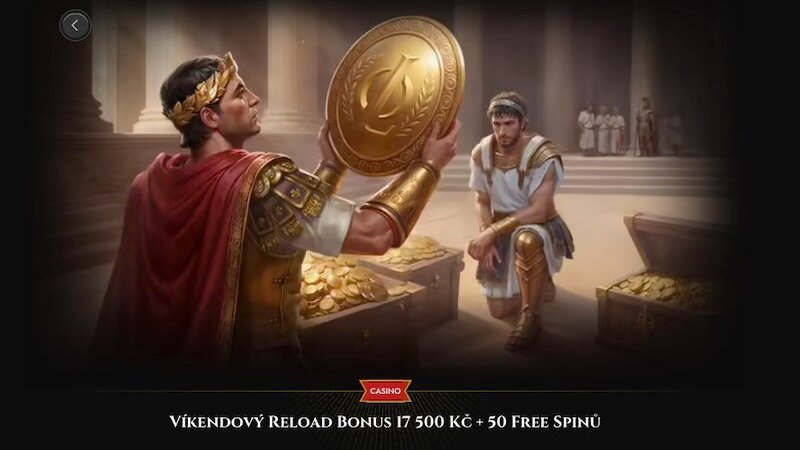 Víkendový reload bonus v casinu Legiano