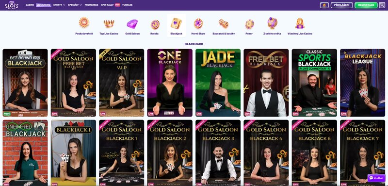 Blackjack v casinu SlotsPalace