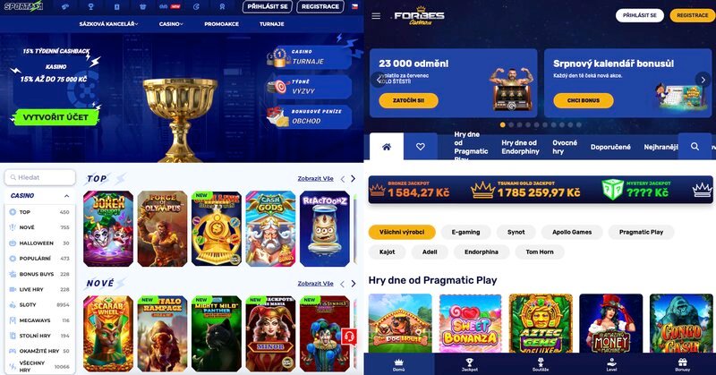 Důvody, proč je casino Sportaza lepší než Forbes Casino