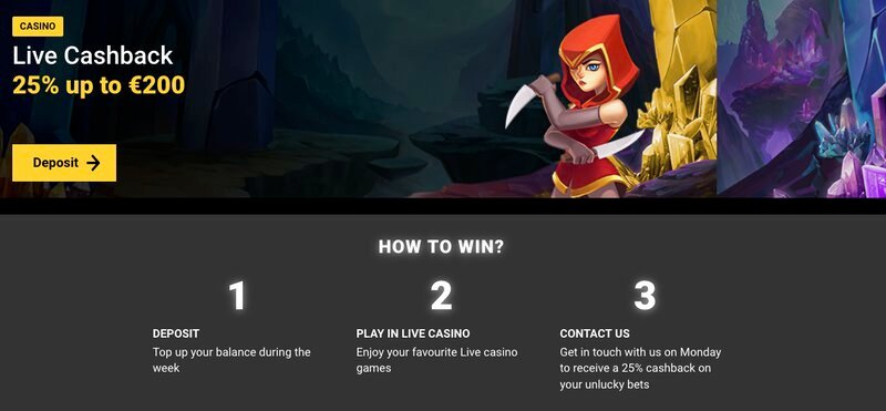 Live cashback v casinu ZetCasino