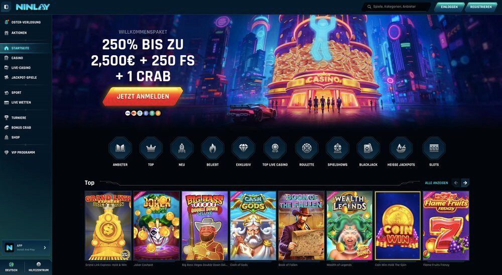 Ninlay Casino Startseite