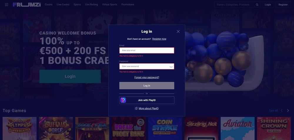 Frumzi login